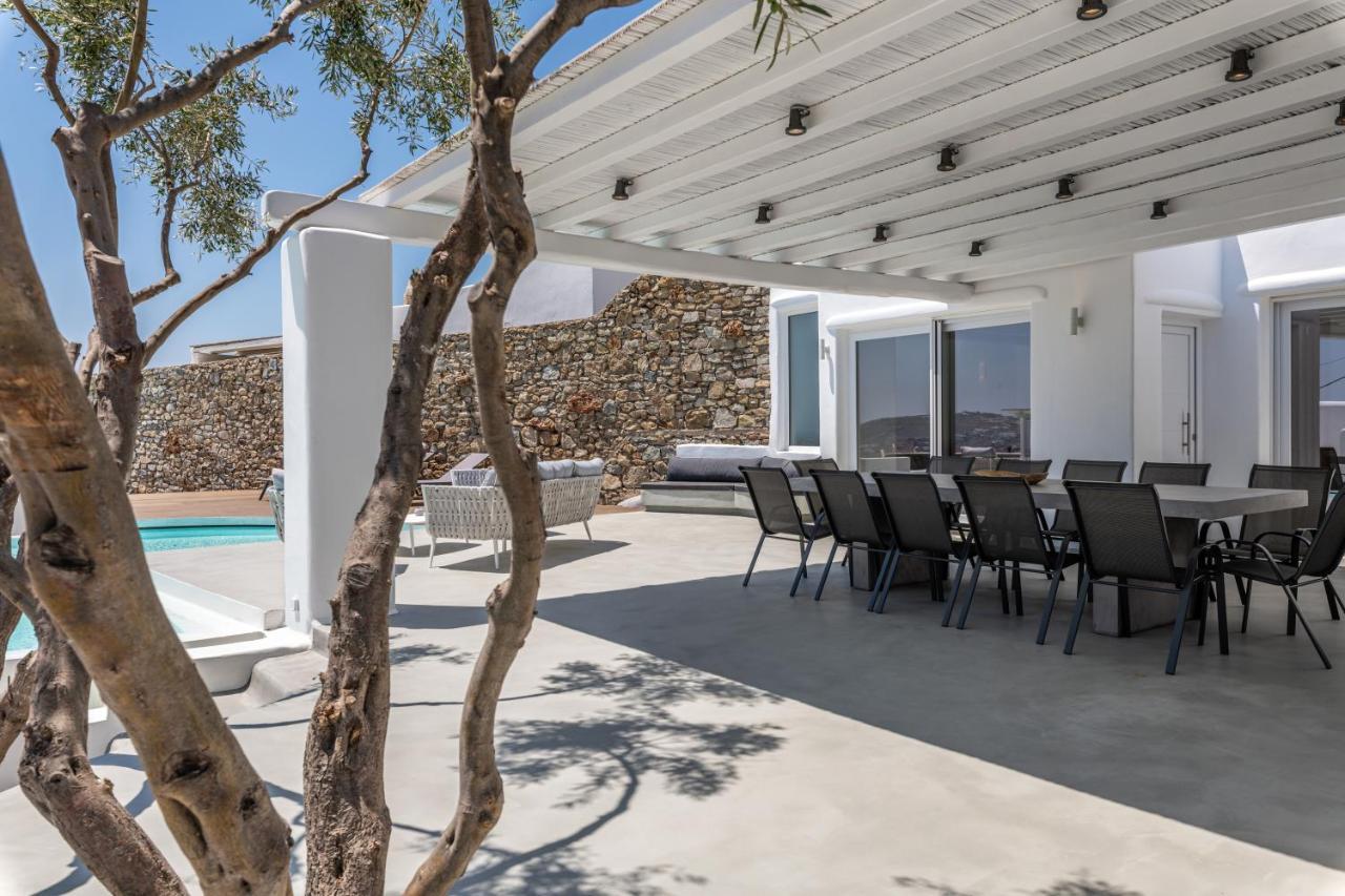 Villa In Mykonos - 6 Bedroom - 1Km From Mykonos Town - Infinity Pool - Sunset View エクステリア 写真