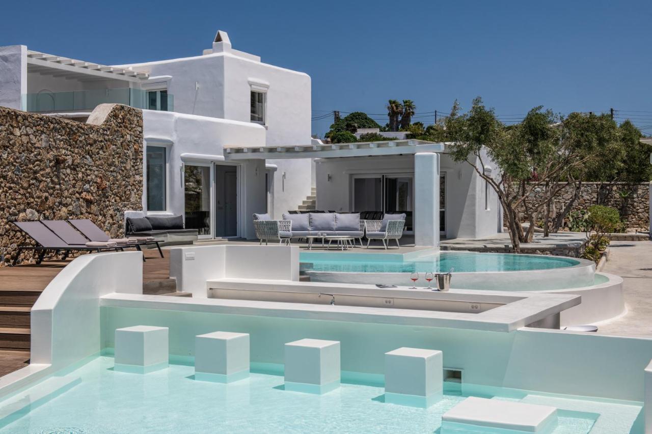 Villa In Mykonos - 6 Bedroom - 1Km From Mykonos Town - Infinity Pool - Sunset View エクステリア 写真
