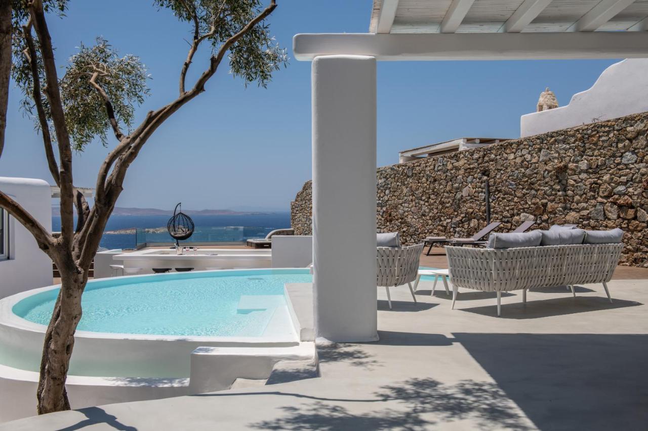 Villa In Mykonos - 6 Bedroom - 1Km From Mykonos Town - Infinity Pool - Sunset View エクステリア 写真