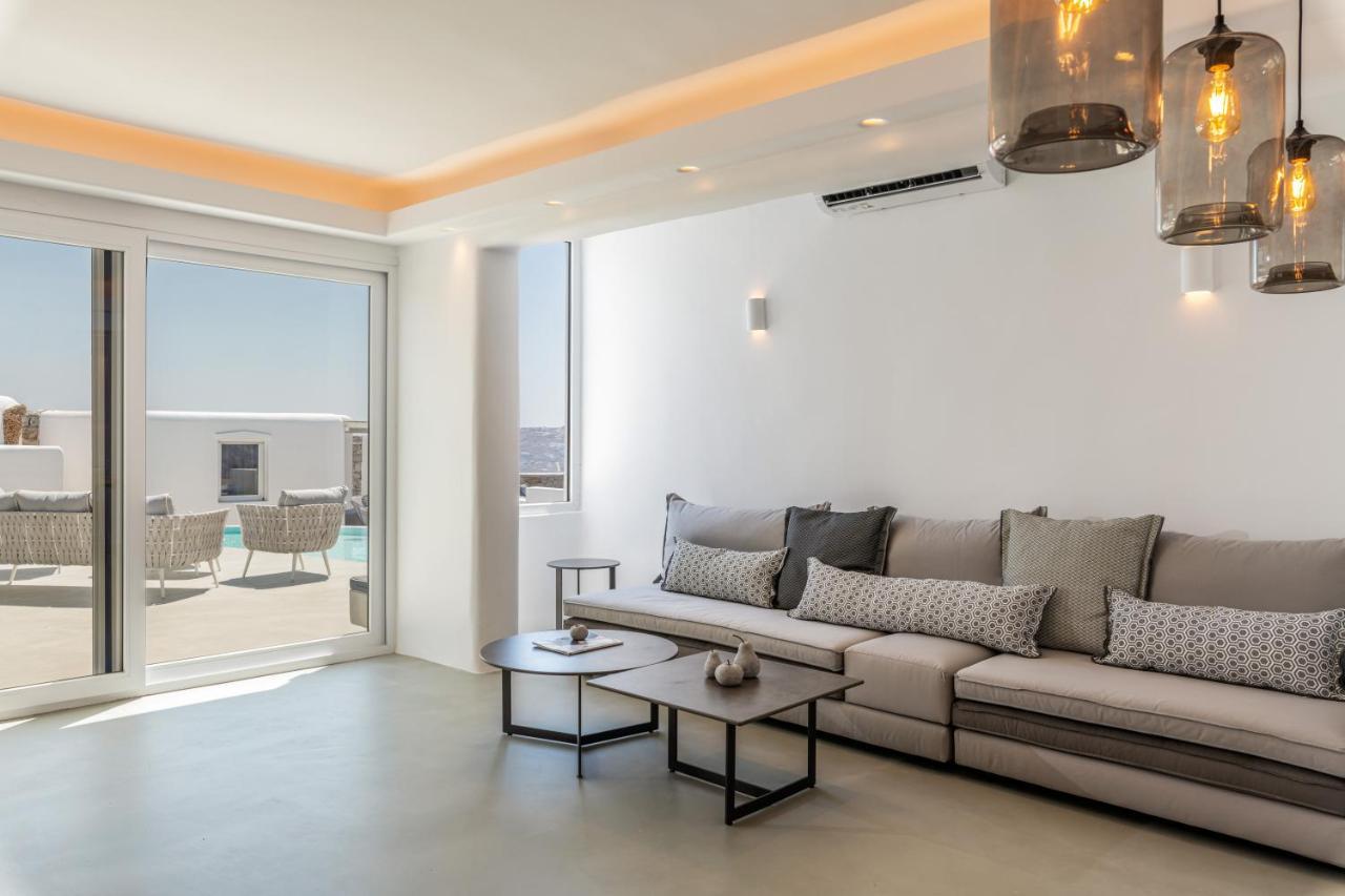 Villa In Mykonos - 6 Bedroom - 1Km From Mykonos Town - Infinity Pool - Sunset View エクステリア 写真